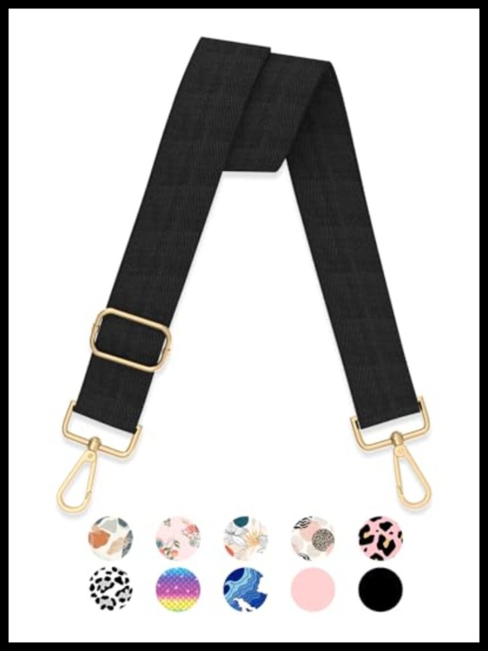 Adjustable Crossbody Purse Strap Nylon Replacement Bag Belt